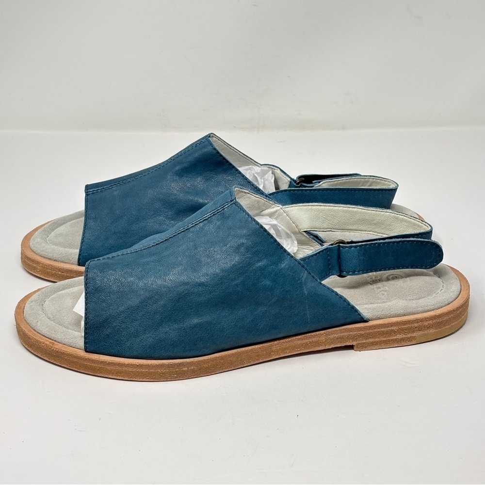 NEW! GIDIGIO Leather Slingback Mules Made in Italy Size 41 1/2